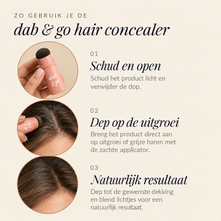 HairRich Dab & Go Cover Stick | VERBERG UITGROEI IN 10 SECONDEN