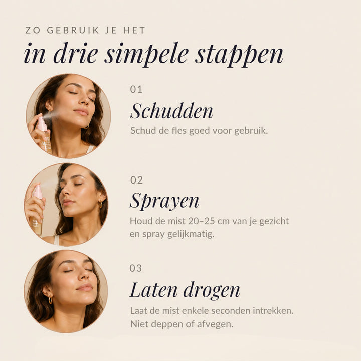 GlowShield Mist | SPF50 BESCHERMING & MAKE-UP FIXATIE