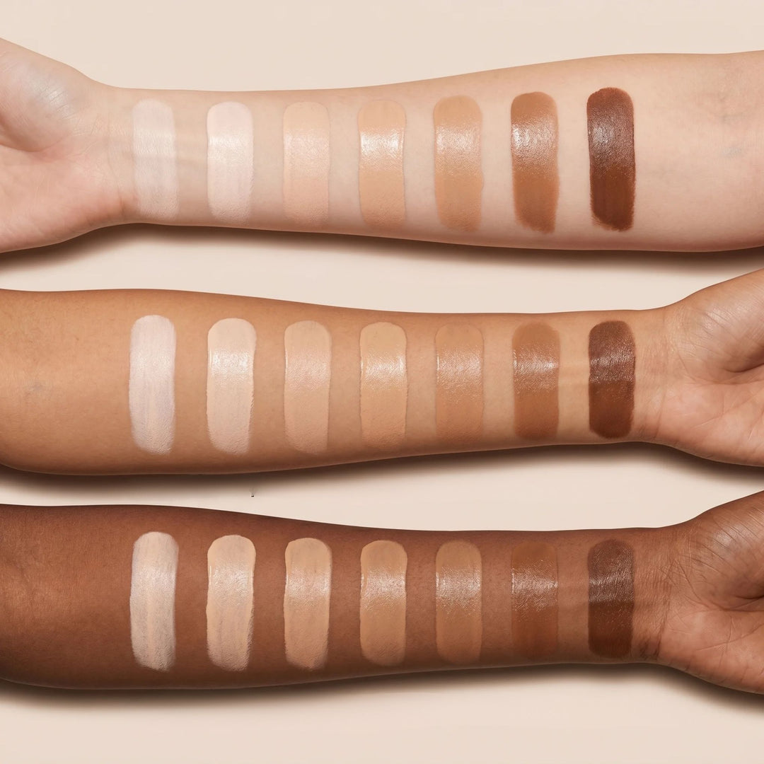 Egale huid op benen na gebruik van Nudaskin Body Concealer