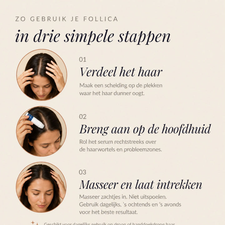 FOLLICA HAIR SERUM | ONDERSTEUNT VOLLER OOGEND HAAR BIJ DE WORTEL