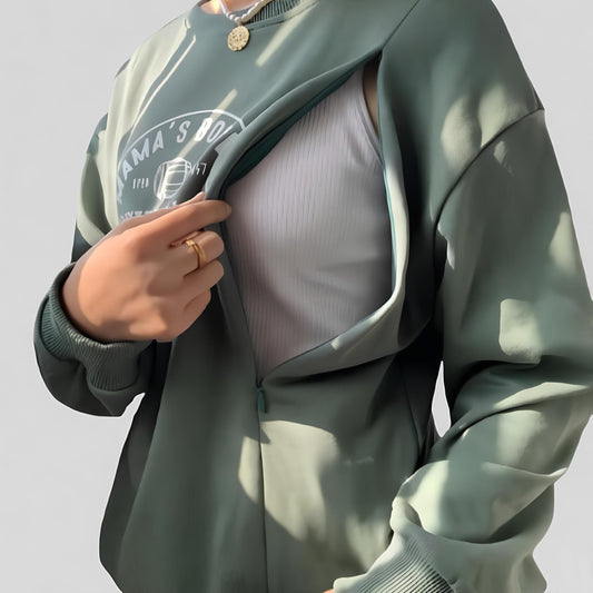 MOMMY'S BORSTVOED SWEATER™ | OVERAL DISCREET BORSTVOEDING GEVEN